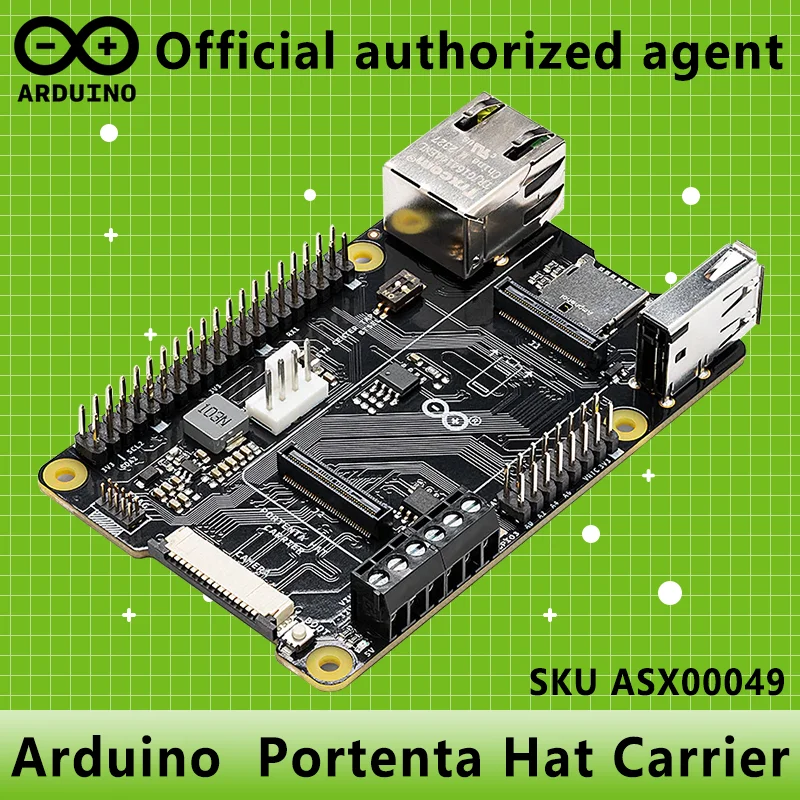 Arduino Portenta Hat Carrier ASX00049 Portenta H7 X8 C33 Аутентичный итальянский продукт Одноплатный компьютер для камеры
