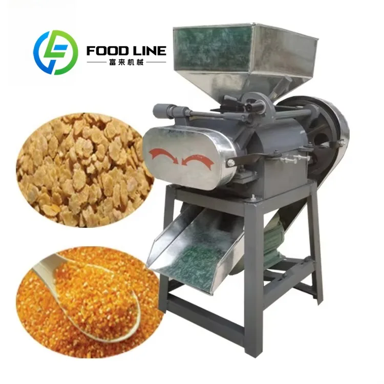 Automatic Grain Flattening Machine Cereal Flat Extruding Machine Flattening Press Machine