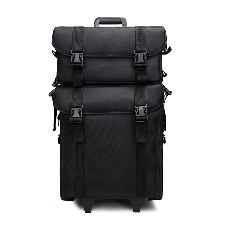 Venta directa personalizada de fábrica, carrito de nailon dos en uno para madre e hijo, estuche para cosméticos, correa para el hombro, bolsa de cosméticos de gran capacidad