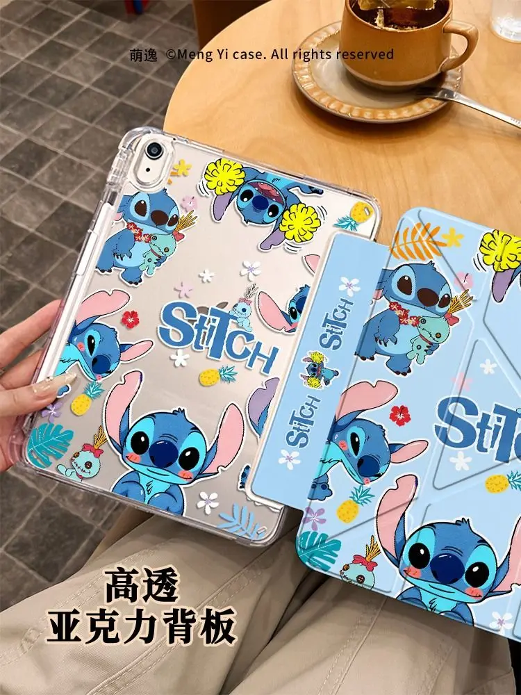 Painted Kawaii Stitch Case For iPad Air 11 Case 10th 11th A16 9th