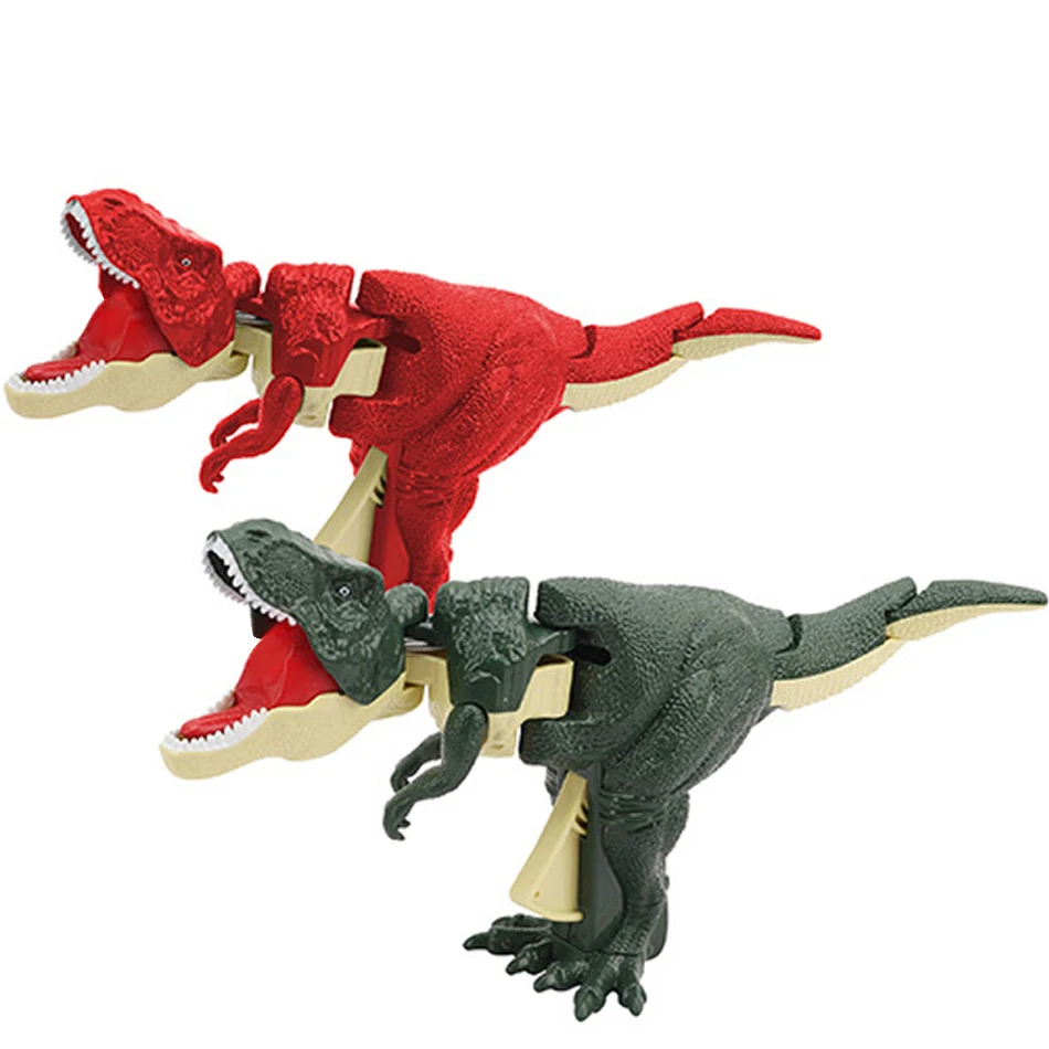 لعبة الديناصورات بندقية الضغط طافوا سوينغ Zazaza ديناصور لعب للبنين ألعاب متململة الإبداعية تلسكوبي هدايا للأطفال