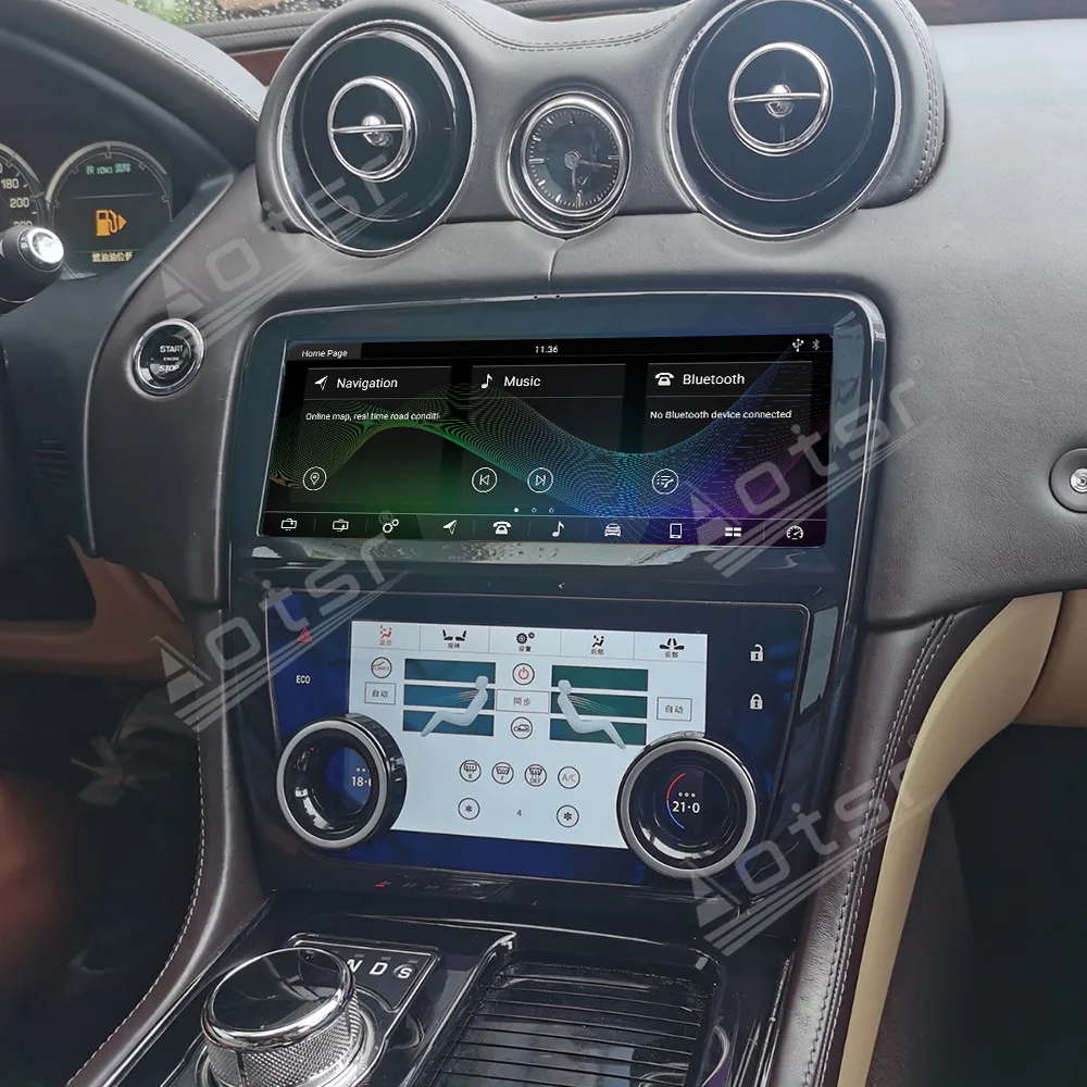 256GB CAR Radio Air Conditioner  Android 15 For Jaguar XJ XJL 2010~2019 Carplay Multimedia Stere Player GPS Navigation Head Unit