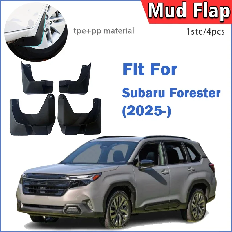 Para nuevo SUBARU Forester 2025 guardabarros contra salpicaduras guardabarros accesorios de coche delantero trasero 4 Uds