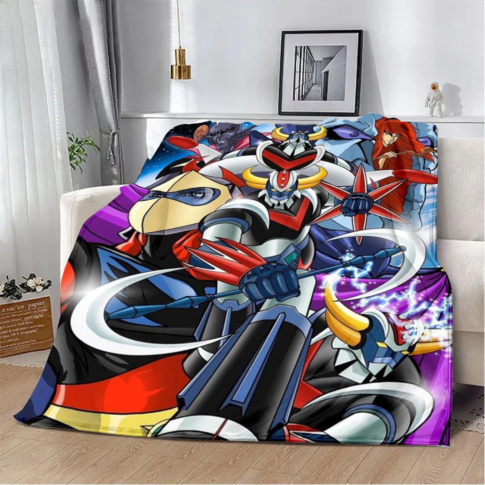 UFO ROBO GRENDIZER GOLDORAK Printed Blanket Picnic Blankets Warm Blanket Soft and Comfortable Blanket Home Travel Birthday Gift