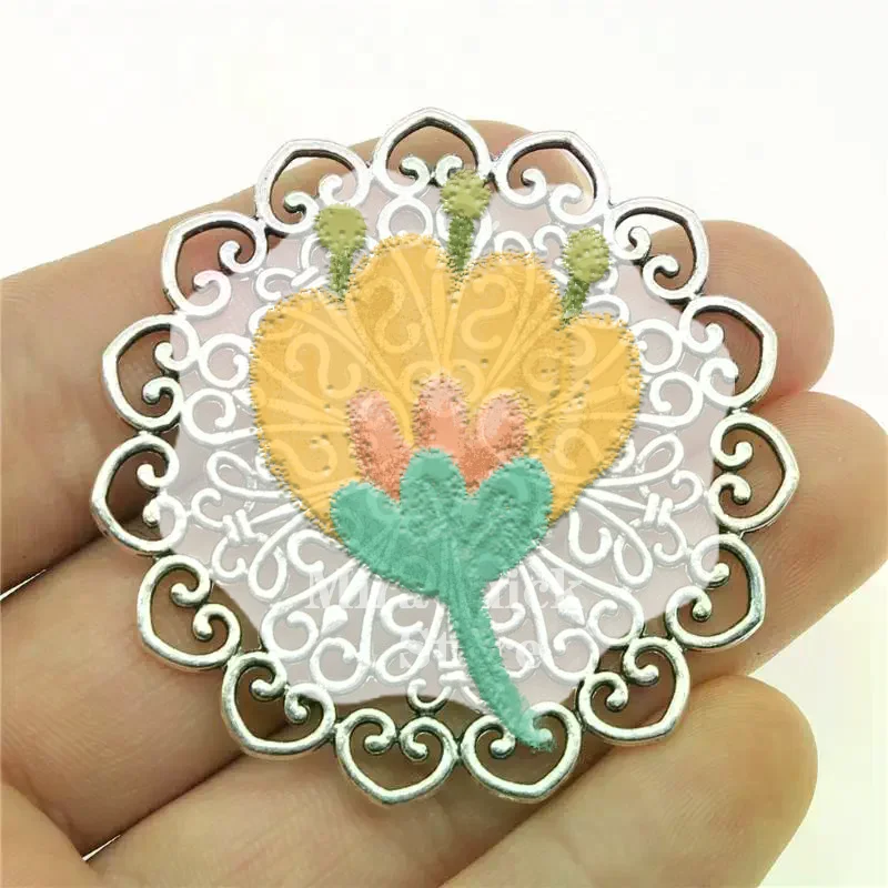 Unique Mandala Pattern Geometric Charms 2Pcs Pendants DIY Jewelry Making Accessories for Handmade Jewelry Craft