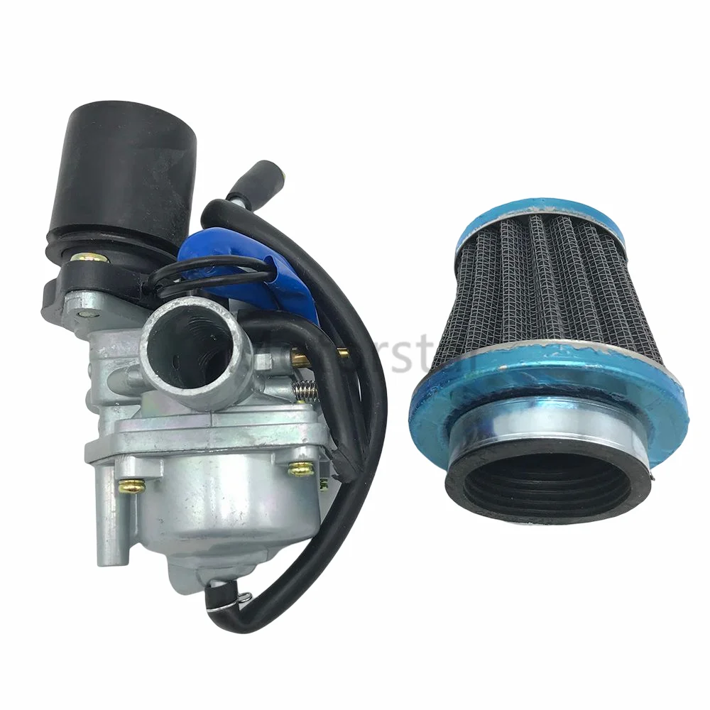 Carburetor W/ Air Filter Fit For 2 Stroke Dinli 50cc 70cc 90cc 100cc 110cc ATV Electric Chock Carb