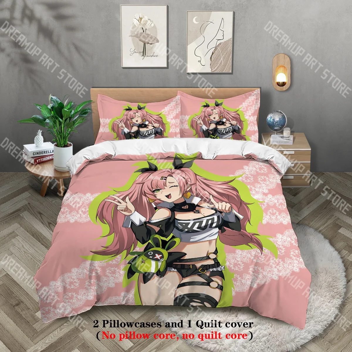 3D Printed Zenless Zone Zero Anime Bedding Set for Boys Girls Duvet Cover Pillowcase Twin Queen King Full Single Double Sizes