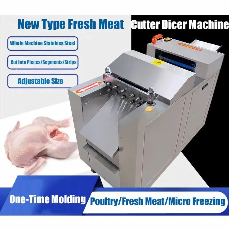 Commercial Frozen Beef Cutter Meat Cutting Meat Cube Machine