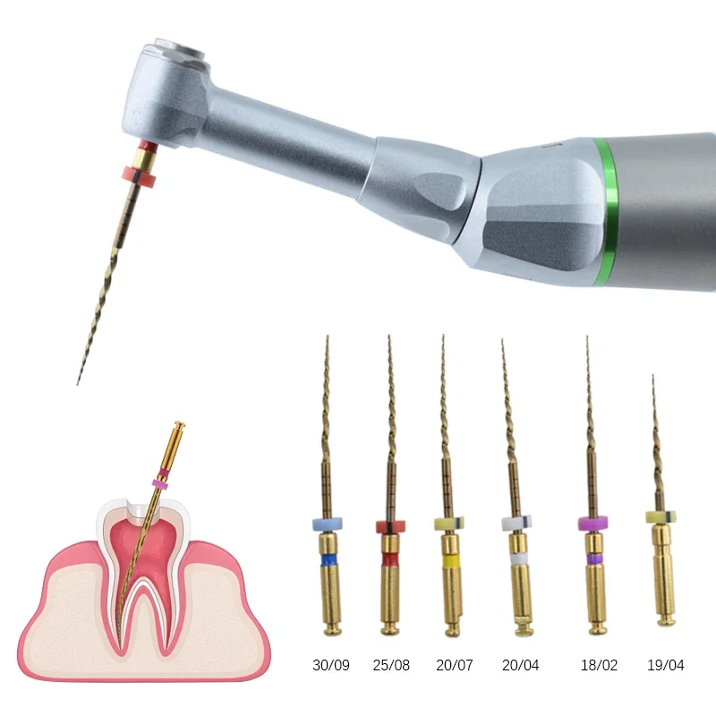 Dentals materials Super file Gold pulp 21 mm 25 mm Internal rotating Niti file for internal motor engine use