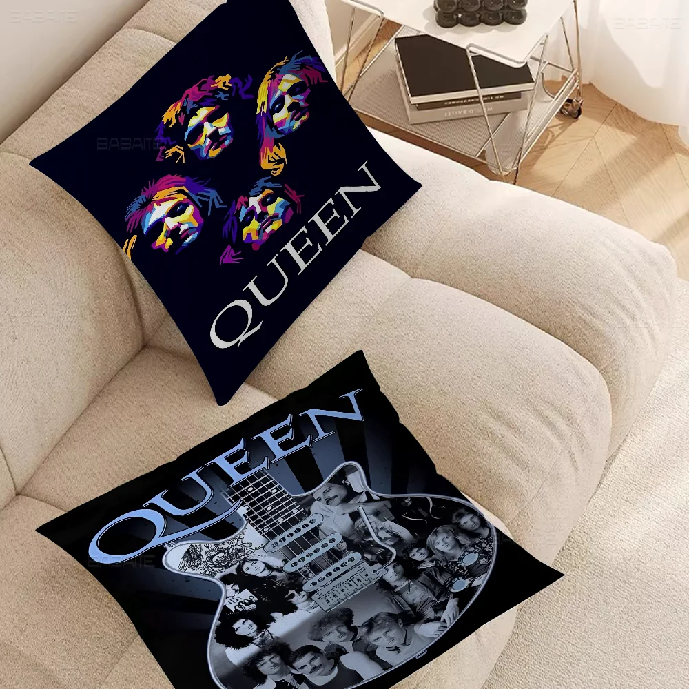 

Fashion Band Queen Freddie Mercury Cushion Cover Pillow Cover Decor Pillowcase Printed Cushion Case For Couch