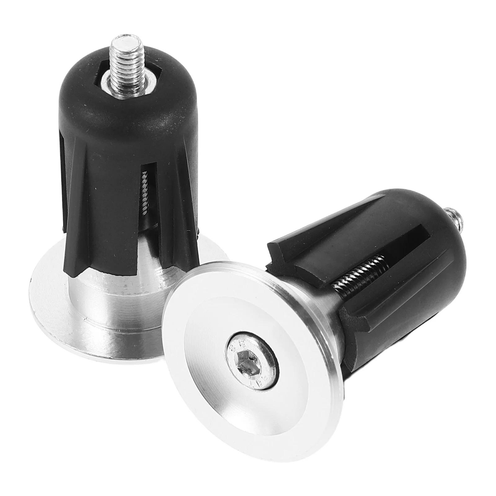 

1Pair Mountain Bike Handlebar End Caps Aluminum Alloy Easy Installation Antislip Handle Bar End Plugs for Cycling