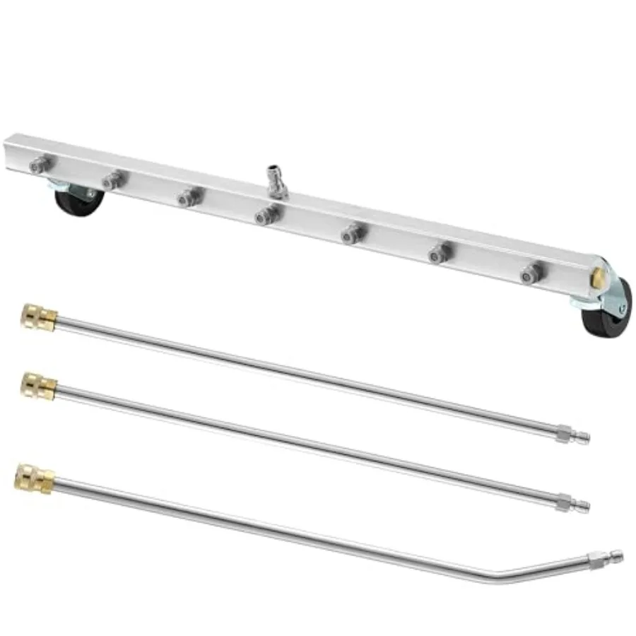 

24 Undercarriage Pressure Washer Attachment Undercarriage Sprayer with 7 Nozzles Under Car Washer with 3 Pieces Extens