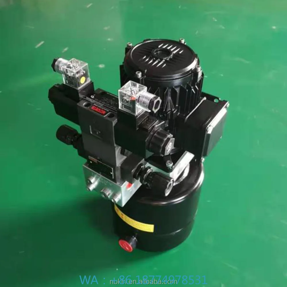 Portable Single Acting Hydraulic Power Pack Unit Mini Assembly for Lift Table Snow Plow Tyer Changer Working Scenarios
