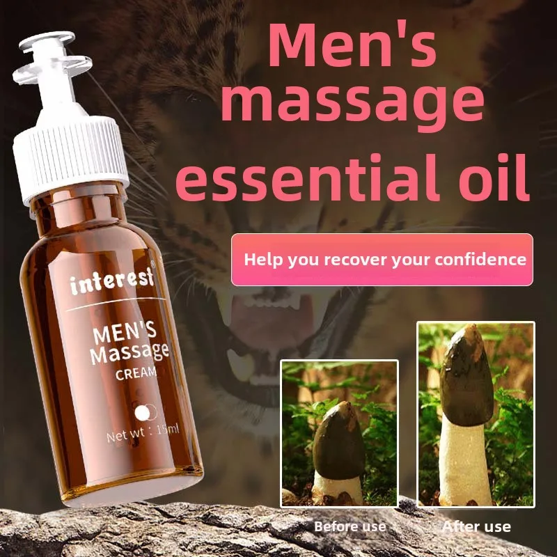 تدليك زيت طبيعي للرجال العناية الخاصة زيت طبيعي زيادة سماكة كريم إشعال العاطفة الإسفنج ألعاب الجنس المغذية