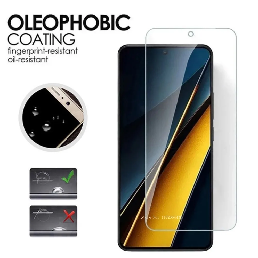 4in1 Tempered Glass For Xiaomi Poco X6 Pro 5G Screen Protector Camera Lens Protective Film Poco X6 5G PocoX6 Neo PocoX6Pro Glass