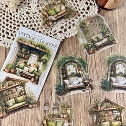 10 pcs Vintage PET Collage paper Decorative Scrapbooking material paper Creativity Diy junk journal supplies