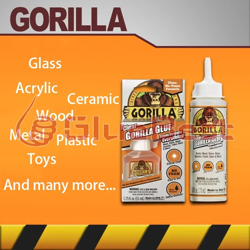 GORILLA Clear high performance Transparent Multi-Purpose Curing Agent for Ceramic Glass Acrylic Wood and Metal Original Product