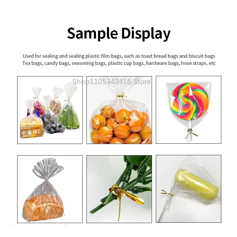 High-Efficiency Electric Sealing Machine, 2-15mm² Binding Range for Daily Food Packaging Use