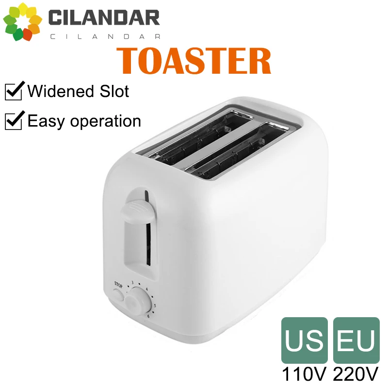 110V 220V Double groove Toast bread machine household sandwich breakfast machine automatic breakfast toaster Double groove