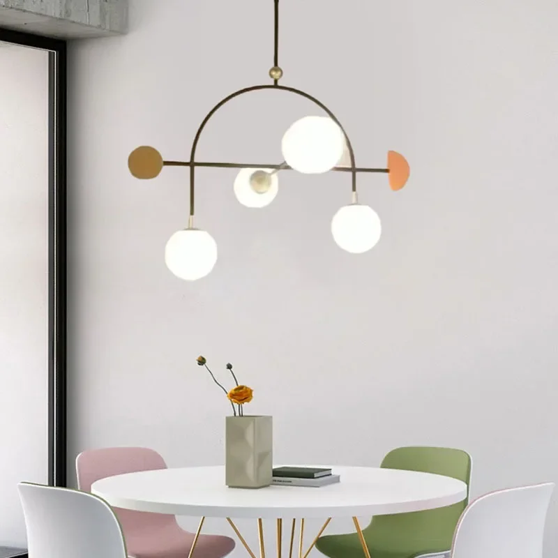 

Designer Style Glass Pendant Light For Foyer Dining Room Bedroom Suspension Lamp E27 Bulb Dropshipping Art Deco Wire Adjustable