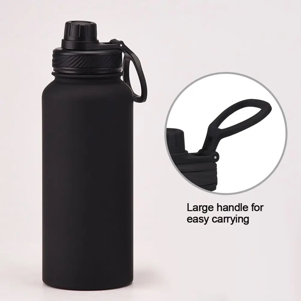 Replace Straw Flip Lid Cap 1000ml Wide Mouth Water Bottle Cup Lid Stainless Steel Vacuum Flask Universal