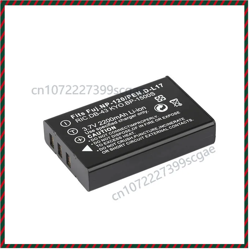 newest  2x FNP-120 Battery FOR Toshiba PX1657 Camileo H31 X100 H30 D-Li7 DB-43 BP-1500s