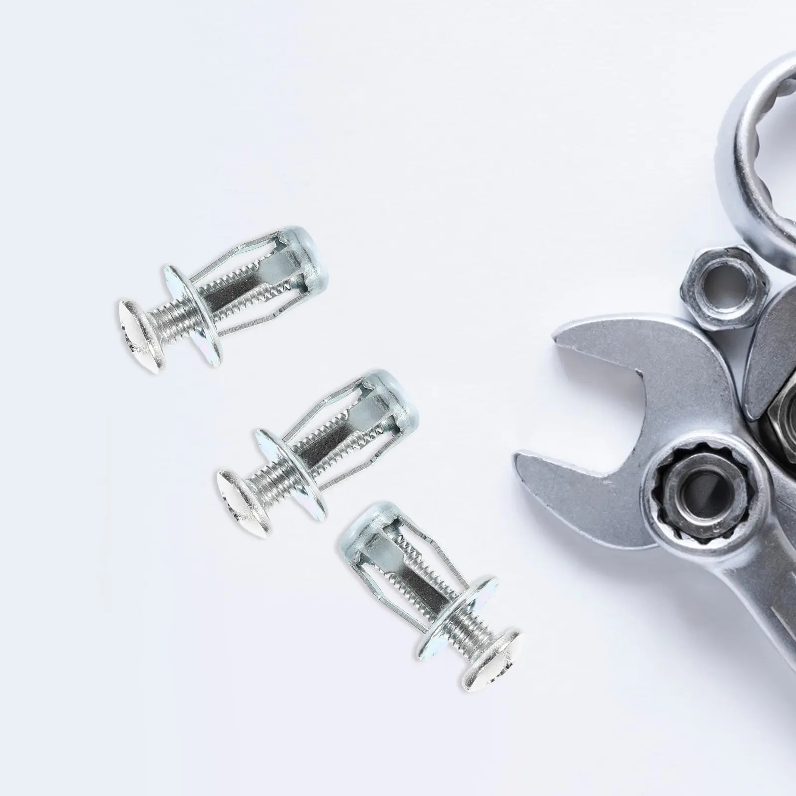 25Sets Nut Insert Galvanized Carbon Steel Petal Nuts for Marine Assembly Threaded Expansion Nut Fixings Threaded Inserts