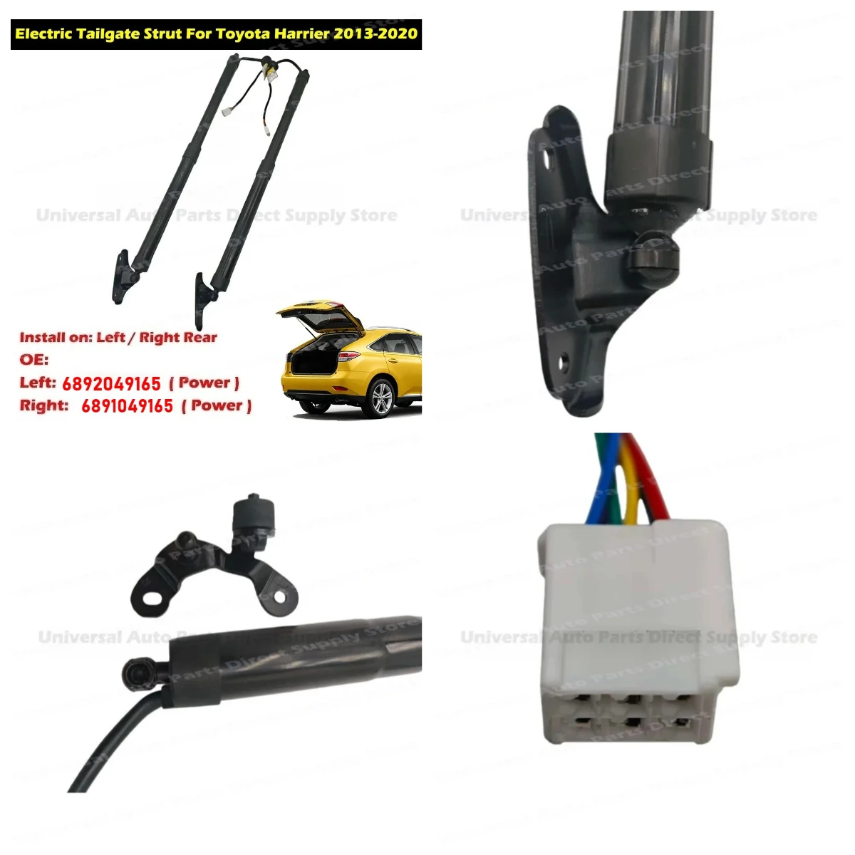 Electric Tailgate Lift Support Strut For Toyota Harrier 2013-2020 6891049165 6892049165 Power Hatch Shock Absorber Replacement