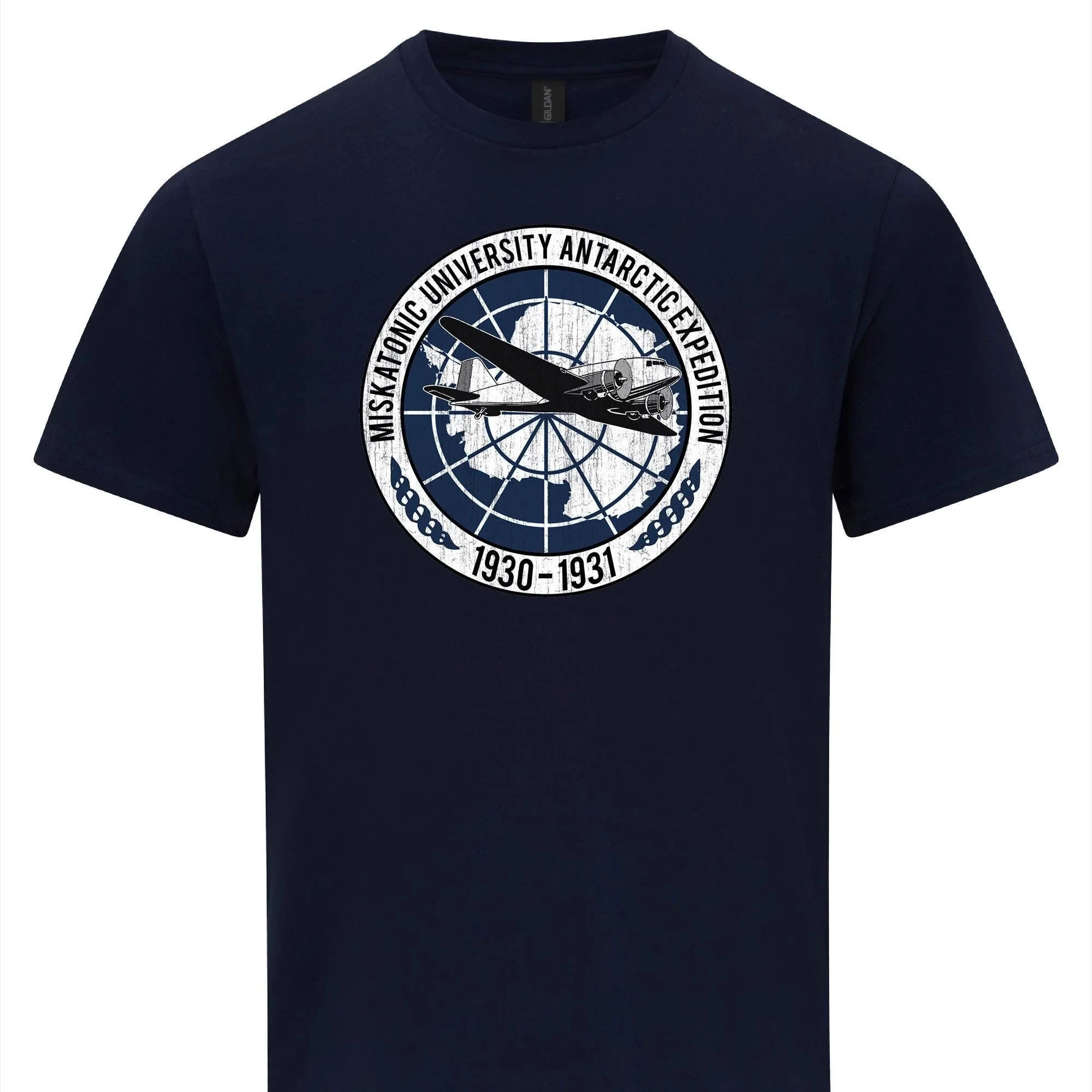 Miskatonic University T-Shirt Antarctic Expedition Lovecraft Inspired Shirt Unisex Cthulhu Mythos Tee Short-sleeved Men's Tshirt