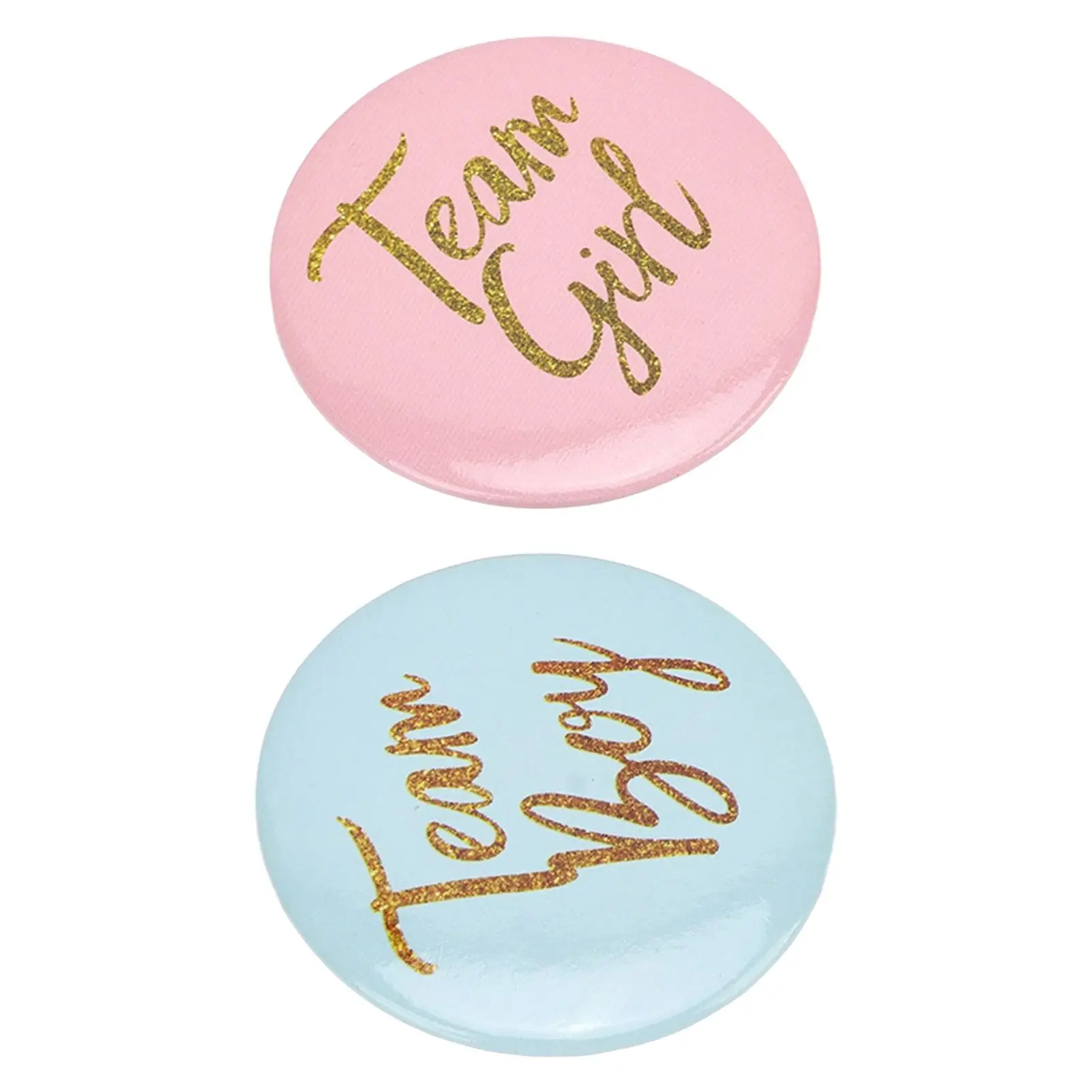 مجموعة دبابيس زر تكشف الجنس باللون الأزرق المعدني بتصميم إبداعي وشارات الحفلات وإكسسوارات الديكور 3 عبوات