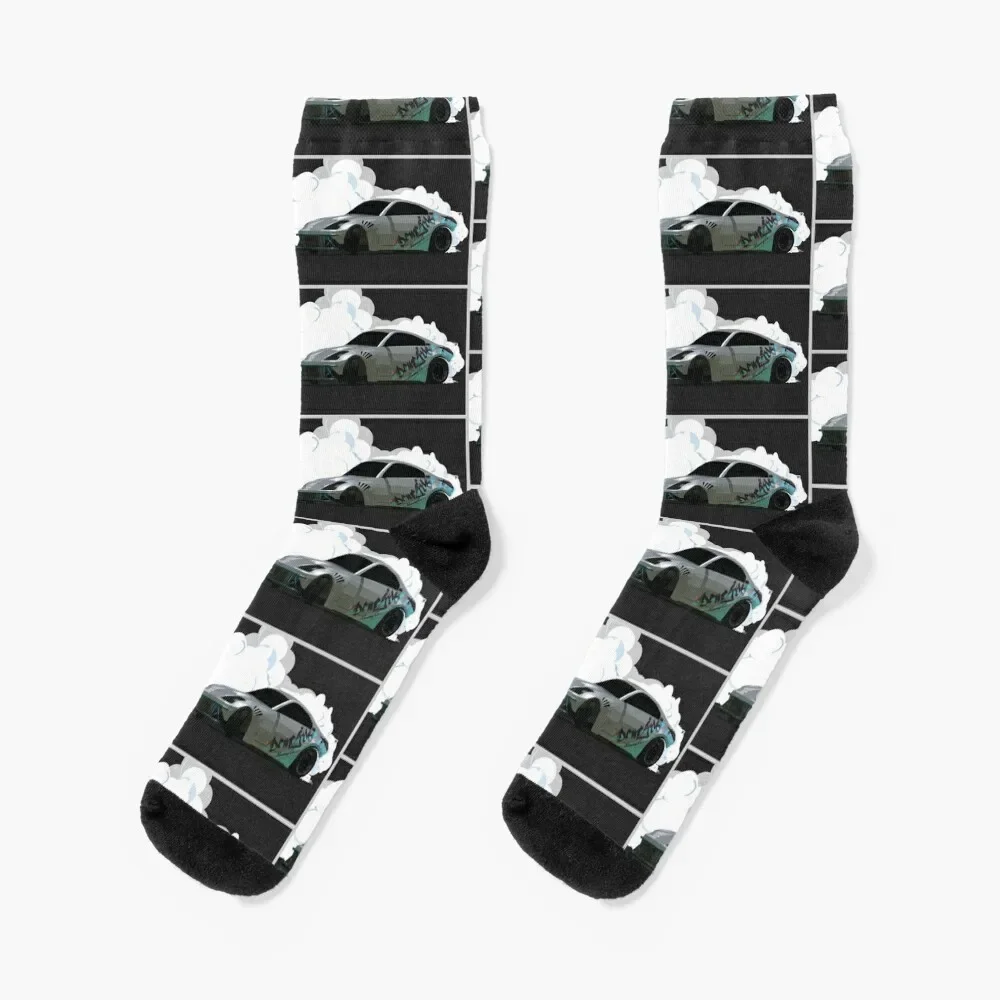 

Drifting 350z Socks christmas stocking bright garter Run crazy Designer Man Socks Women's