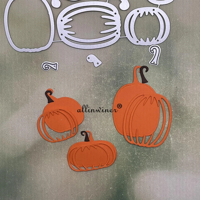 Halloween dynia metalu wykrojniki szablony Die Cut dla DIY Scrapbooking papierowa karta albumu tłoczenie