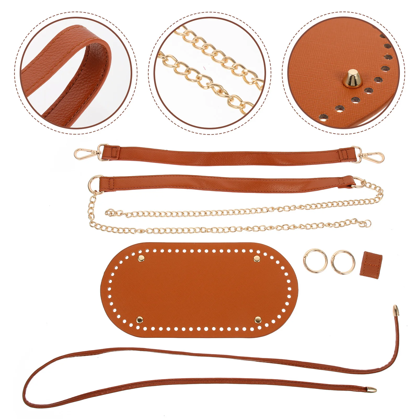 

1 Set Diy Weaving Backpack Kit Water Washed Woven Bag Material Lightweight Portable Bucket Bag Making Supplies For Craft Lovers