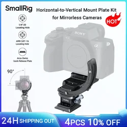 SmallRig ZV-E10 Horizontal-to-Vertical Mount Plate Kit for Mirrorless Cameras for Sony Alpha 7IV/A7RIV/A6700/A6400/FX3/FX3O 4349