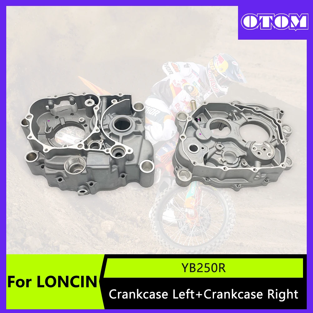 

OTOM Motorcycle Left Right Crankcase Aluminum Alloy Engine Cases For LONCIN YB250R Engine KEWS Crankcase Assembly