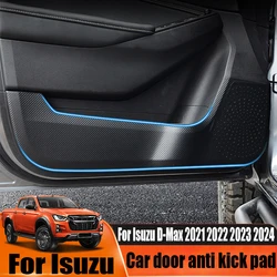 Car door anti kick pad automotive interior decoration products anti kick and anti fouling For Isuzu D-Max 2021 2022 2023 2024