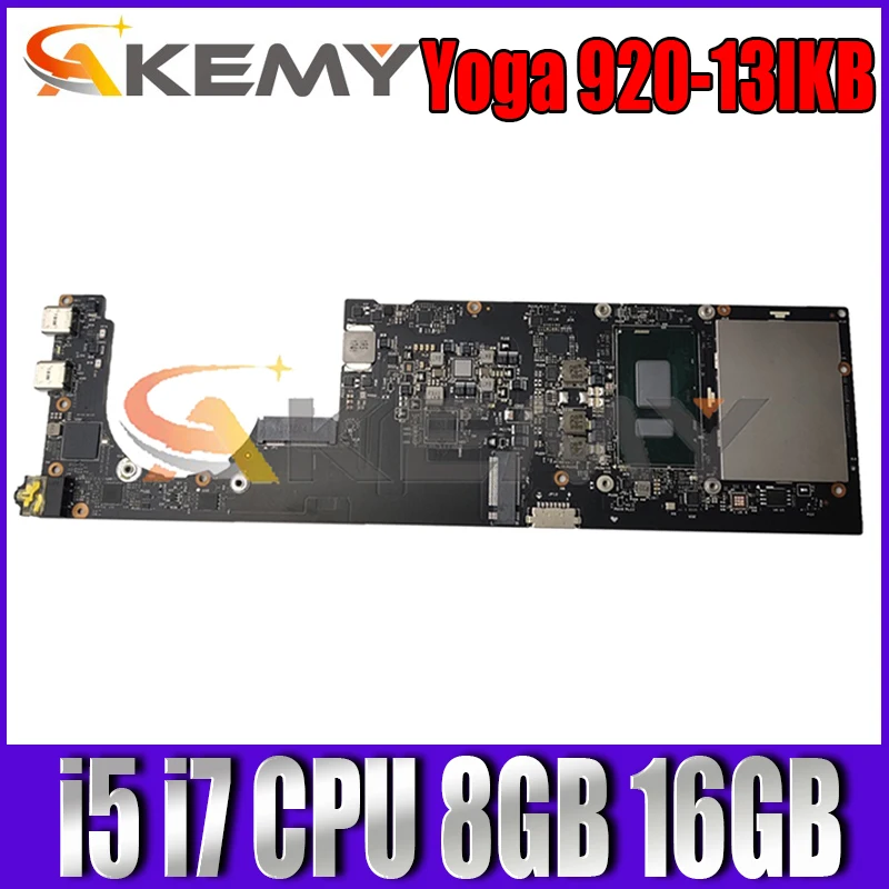 

For Lenovo Yoga 920-13IKB Motherboard NM-B291 i5-8250U i7-8550U 8G 5B20Q09627 5B20V05286 5B20Q09639 Mainboard 920-13ikb