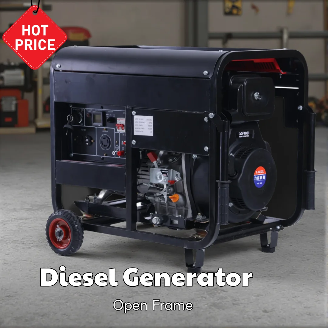 5KW/6KW/7.5KW/9KW diesel Generator 50HZ/60HZ 110/220V/380V generator Electric generators for home electricity CE EPA Certified