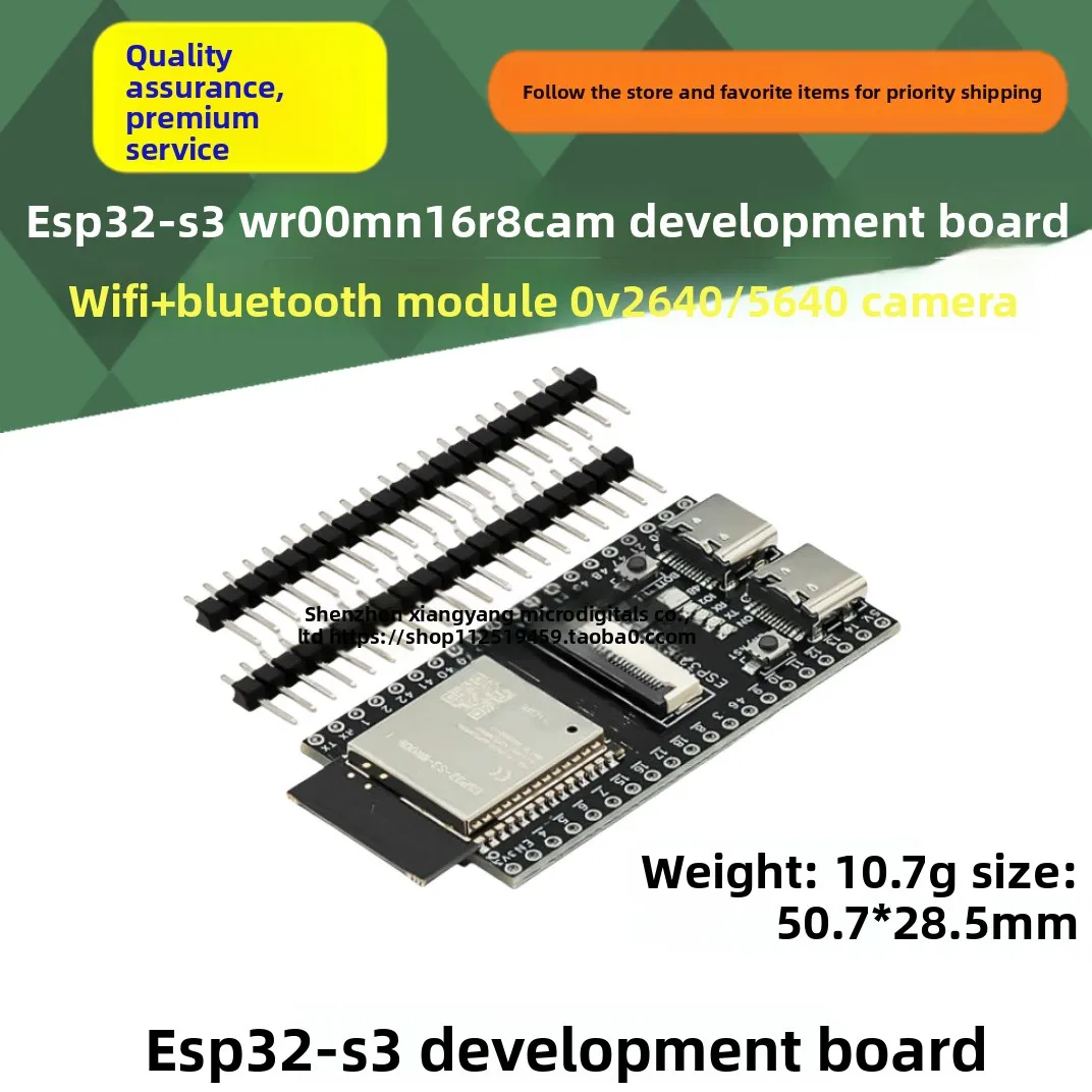 ESP32-S3 N16R8 CAM Placa de Desenvolvimento WiFi + Módulo Bluetooth Câmera OV3660/5640