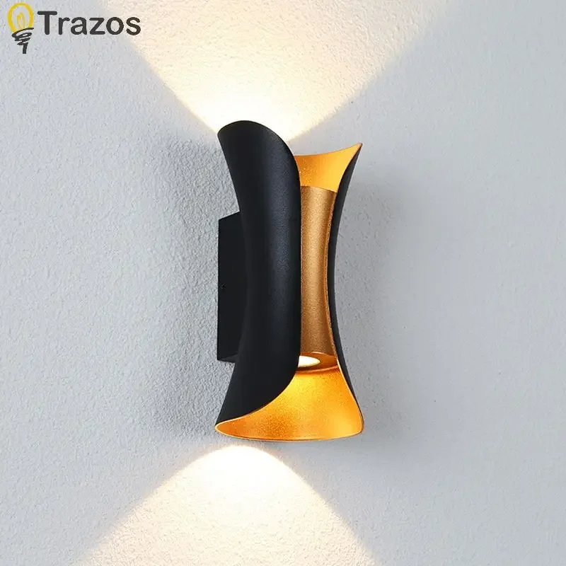 Outdoor Waterproof Bedside Lamp Wall Lamp Bedroom Minimalist Living Room TV Background Wall Lamp Light Luxury Small Waist Stair