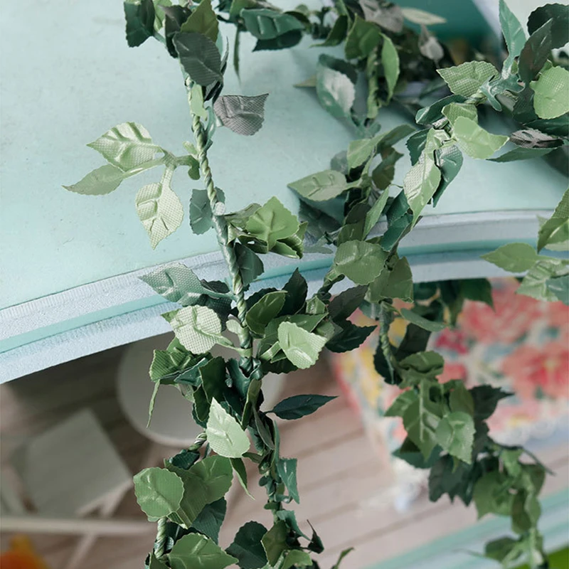1/12 Dollhouse Simulation Rose Flower Vine Rattan Strip Model Dollhouse Miniature Garden Decoration Micro Scene Photo Props