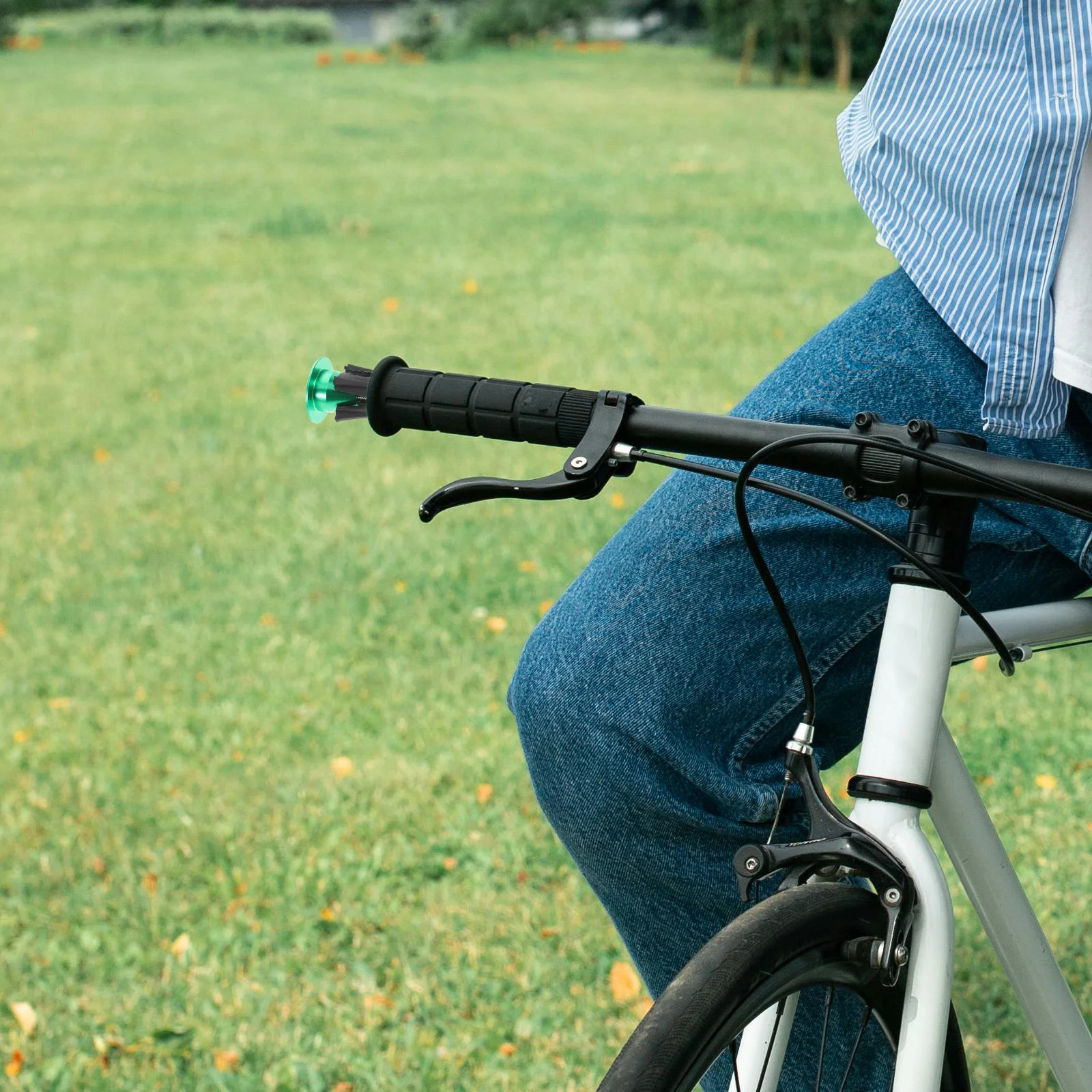 

1 Pair Bike Handlebar End Caps Aluminum Alloy Lightweight Anti-Slip For Mountain Road Cycling Universal Bar Plugs Covers