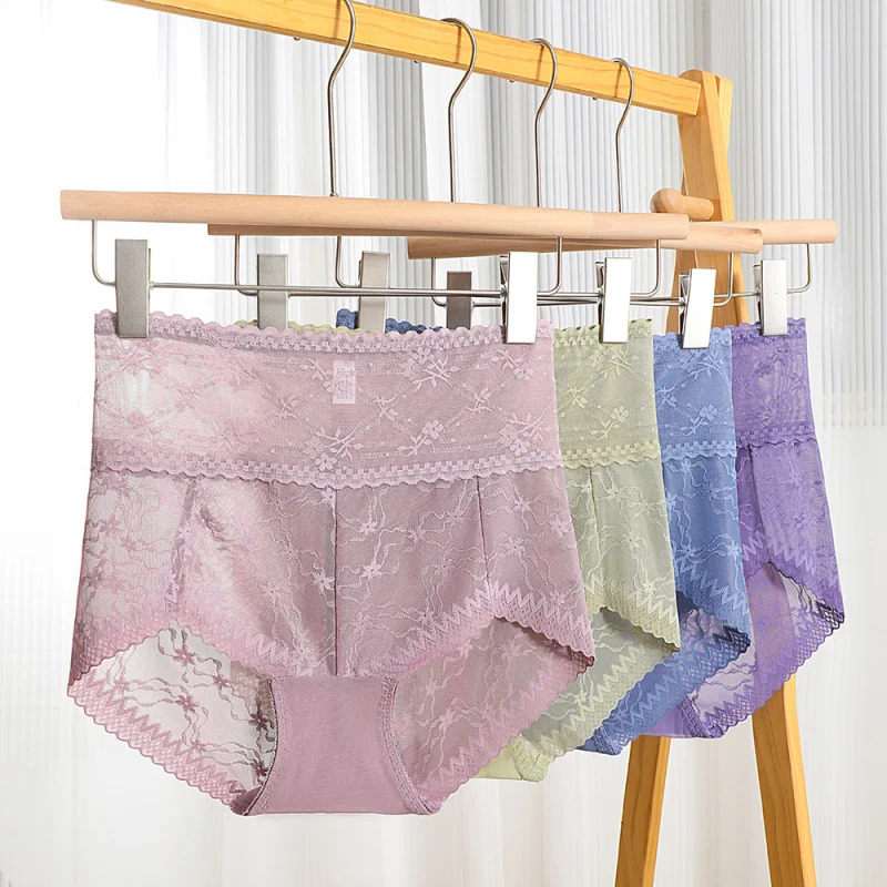 الدانتيل البطن التعاقد عالية الخصر المرأة ملخصات سلس عالية مرونة التهوية الورك رفع بسيط مثير انقطاع حجم كبير Un #2