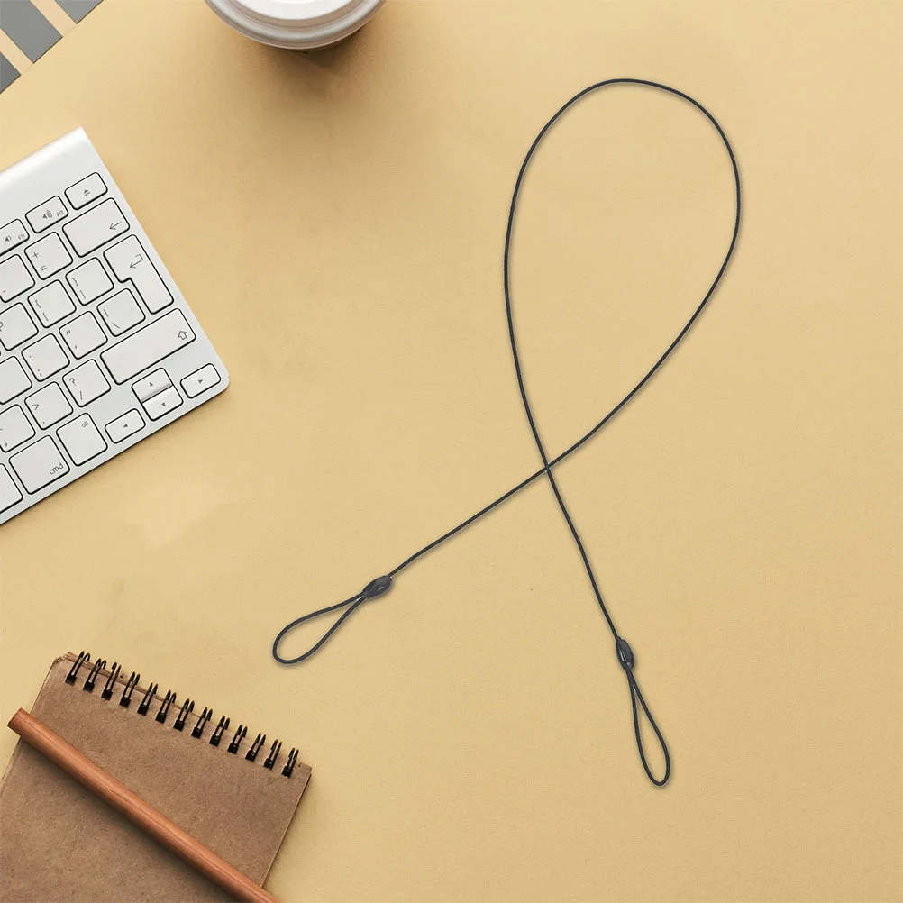 8 قطعة الحبل المرن لحامل شارة الهوية قابل للسحب الربيع الحبل حبل القلم لمس أداة ملحق حزام الرقبة #5