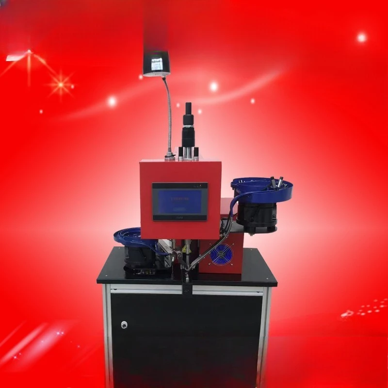 Automatic vertical hollow luggage riveting machine, hydraulic helmet helmet fastening machine
