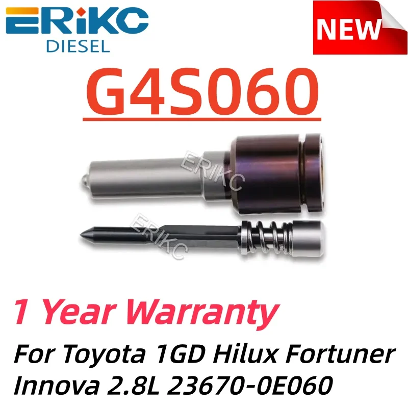 

Piezo Nozzle G4S060 Common Rail Diesel Fuel Injector g4s060 For Toyota 1GD Hilux Fortuner Innova 2.8L 23670-0E060