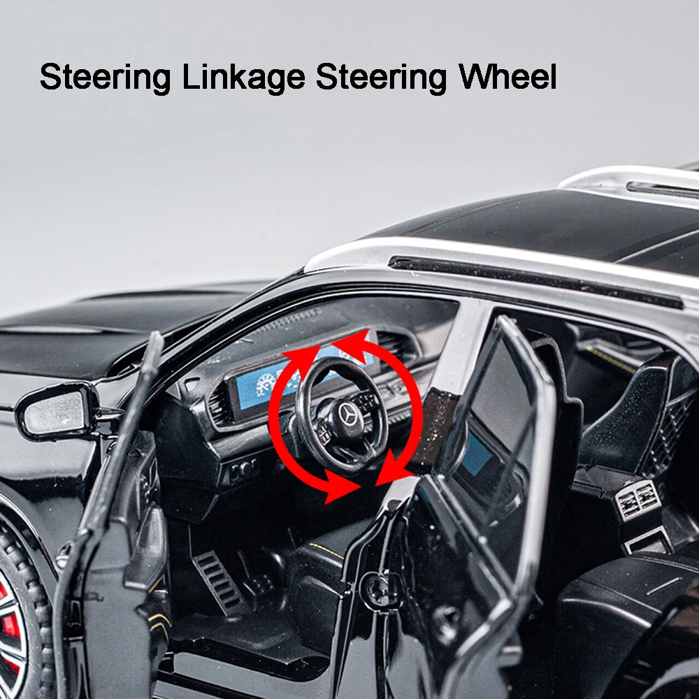 1:24 GLE350 E300L لعبة مجسمة سيارات سبيكة دييكاست نماذج مصغرة ضوء الصوت امتصاص الصدمات الأبواب مفتوحة التراجع هدايا الاطفال #2