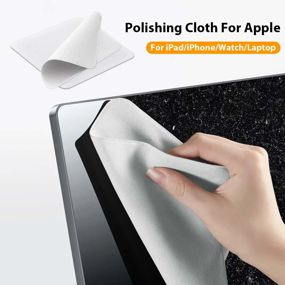 

Universal Polishing Cloth For iPhone 15 iPad Mac iPod Pro Apple Watch Screen Microfiber Polish Cleaning Wipe Cloth Accessories