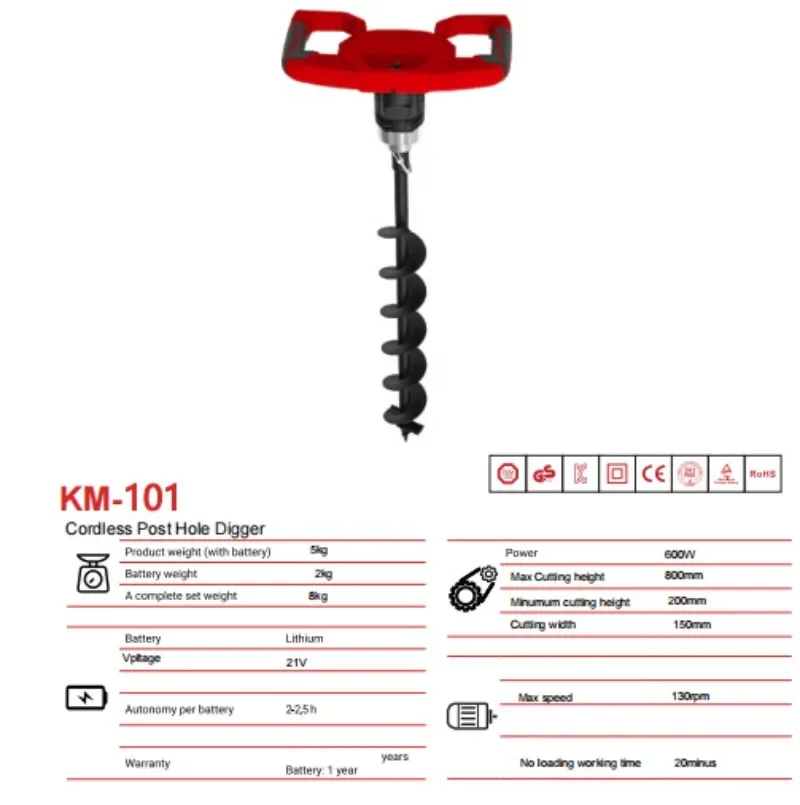 eedling ground drilling machine, pile driver, pit excavator, punching small agricultural use, planting trees and digging gods