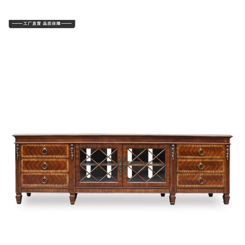 British style English series TV cabinet Living room British high-end furniture European TV cabinet